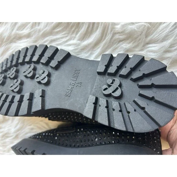 Sam & Libby Size 7.5 Ravena Studded Loafers Chunky Lug Soles Y2K Vibes NWOB - Picture 9 of 11